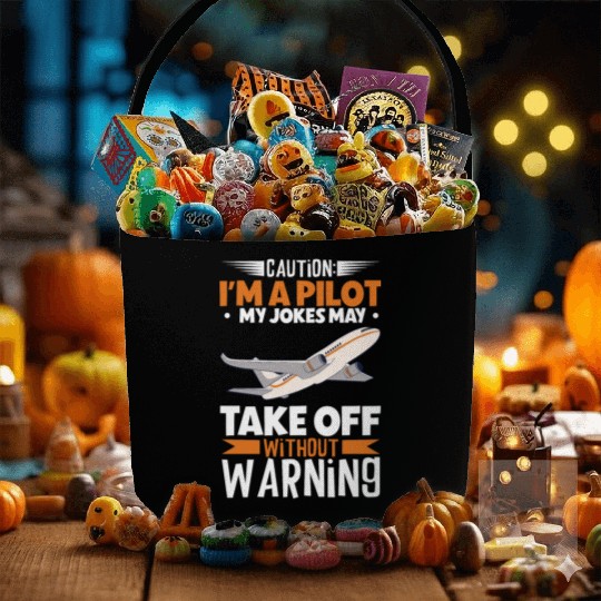 Pilot Aviation Airplane Airline Future Pilots Fabric Baskets