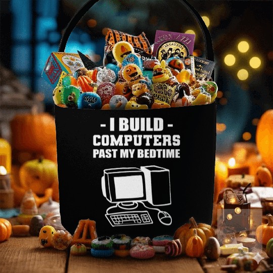 I Build Computers Computer Engineer Gift Fabric Baskets