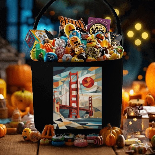 Golden Gate Bridge California Fabric Baskets, Golden Gate