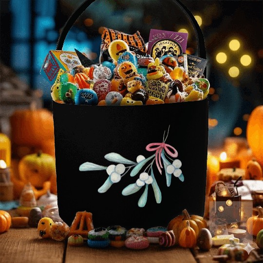 Fresh Mistletoe Bundle - Holiday Tradition Fabric Baskets