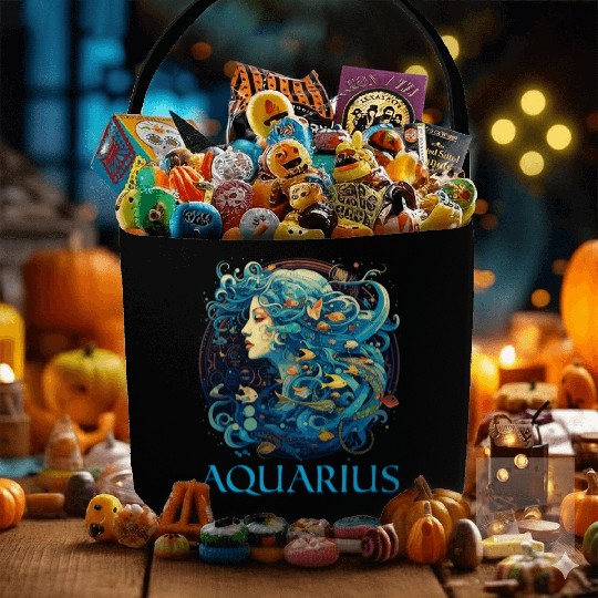 Embrace Your Aquarius Identity: Aquarius Zodiac Fabric Baskets