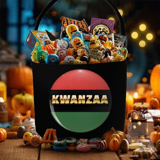 Embracing Kwanzaa: Red, Green, and Black Pride. Fabric Baskets