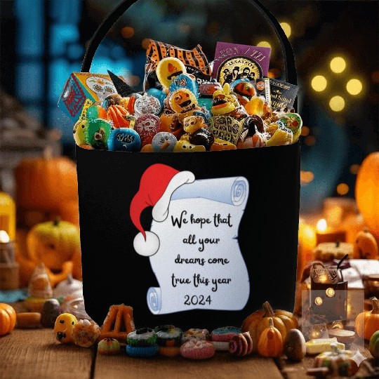 Santa Claus wishes Fabric Baskets