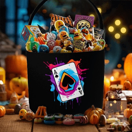 Ace Of Spades Fabric Baskets