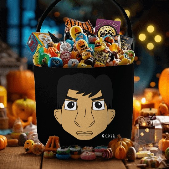 Sahib character face Fabric Baskets