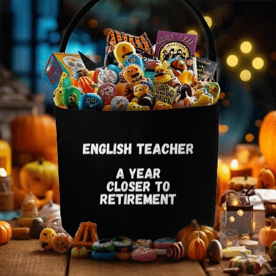 English Teacher A Year Closer To Retirement Fabric Baskets