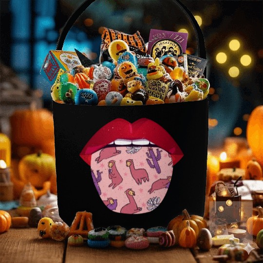 Alpaca Alpaka Lips Fabric Baskets