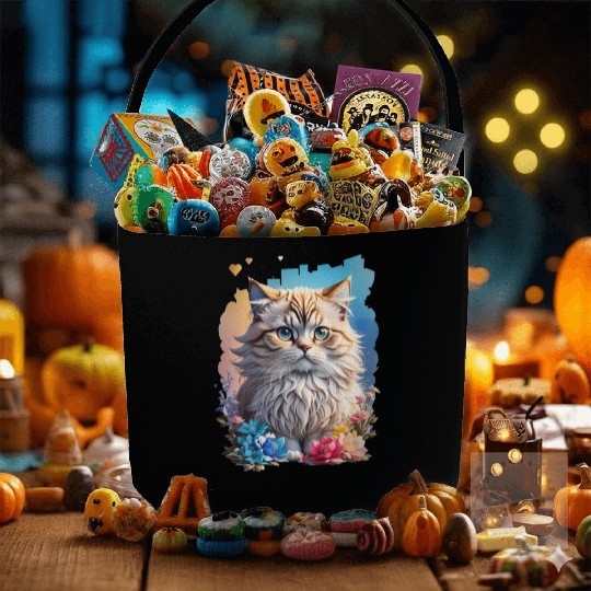 Persian Cat Fabric Baskets