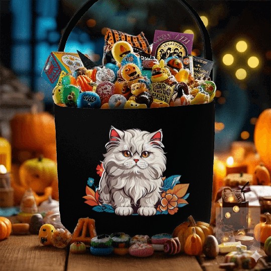 Persian Cat Fabric Baskets