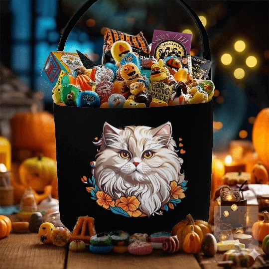 Persian Cat Fabric Baskets