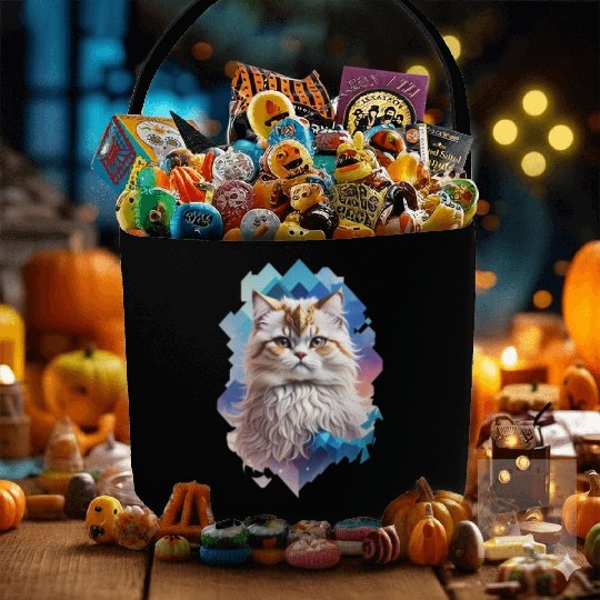 Persian Cat Fabric Baskets