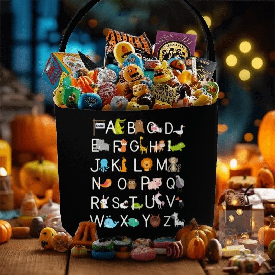 Kindergarten teacher funny Alphabet Fabric Baskets