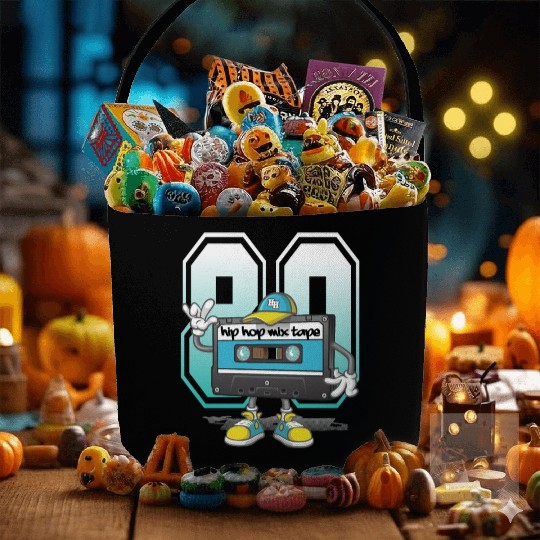 Hip-hop mix tape Fabric Baskets