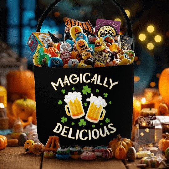 Magically Delicious Beer Drinking Irish Team St Fabric Baskets