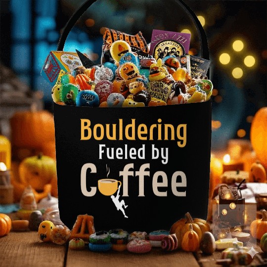 Bouldering Fueled By Coffee Climbing Boulder Fabric Baskets