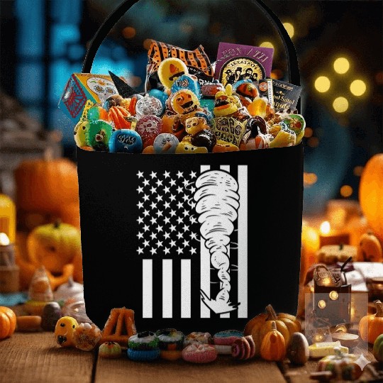 Tornado Fan Chaser TV Reporter Gift Fabric Baskets