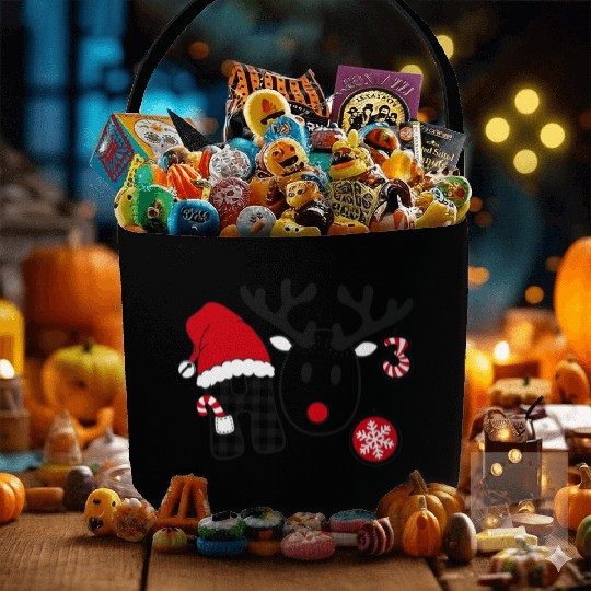 ugly christmas ho ho ho sweater Fabric Baskets