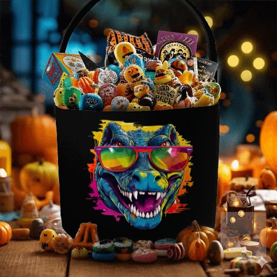 Street Art Crocodile Urban Rap Street Fabric Baskets