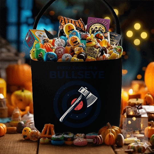 Axe Throwing Axe Thrower Lumberjack Funny Bullseye Fabric Baskets