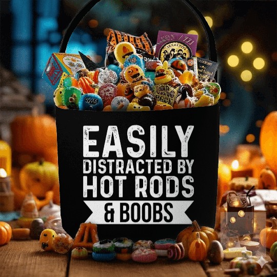 Hot Rods Boobs Car Gear Head Mechanic Easily Fabric Baskets