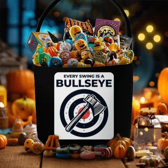 Axe Throwing Axe Thrower Lumberjack Funny Bullseye Fabric Baskets