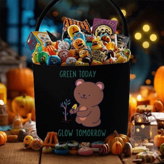 Green Today Glow Tomorrow | Green Environment Fabric Baskets