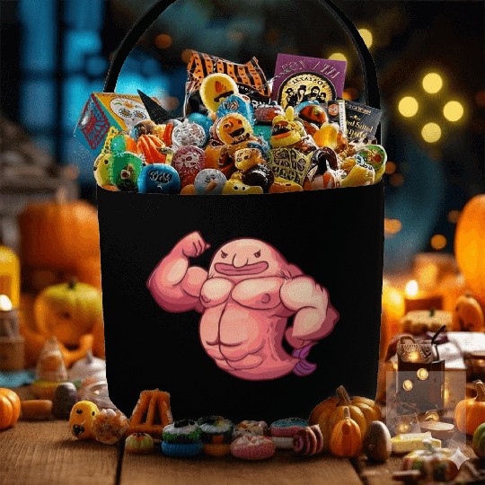 Funny Fitness Gym Workout Blobfish Fabric Baskets