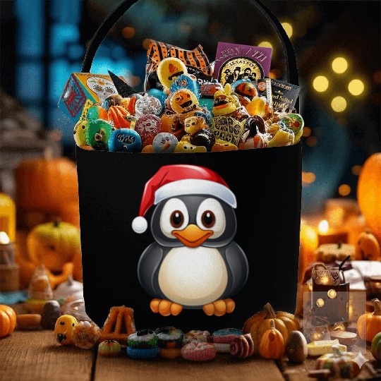 Penguins Christmas Fabric Baskets