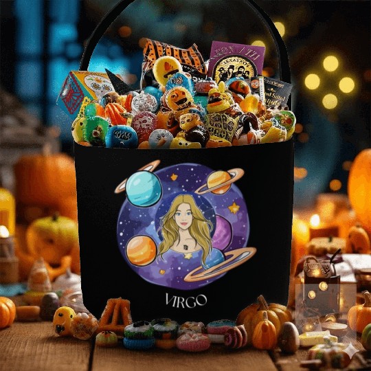 Virgo zodiac sign Fabric Baskets