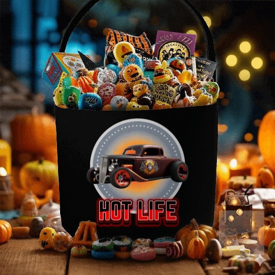 Hot Life Hot Rod Car Fabric Baskets