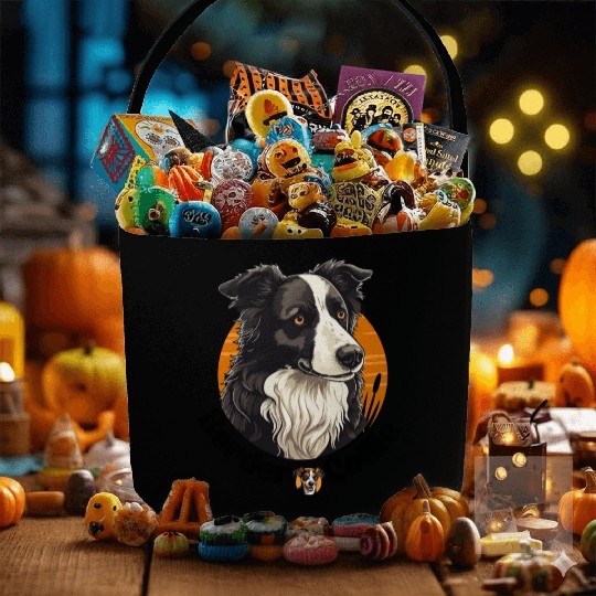 Border Collie my favorite dog Fabric Baskets