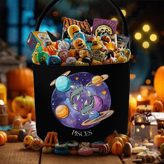 Pisces zodiac sign Fabric Baskets