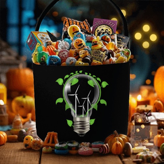 Environment light bulb Fabric Baskets