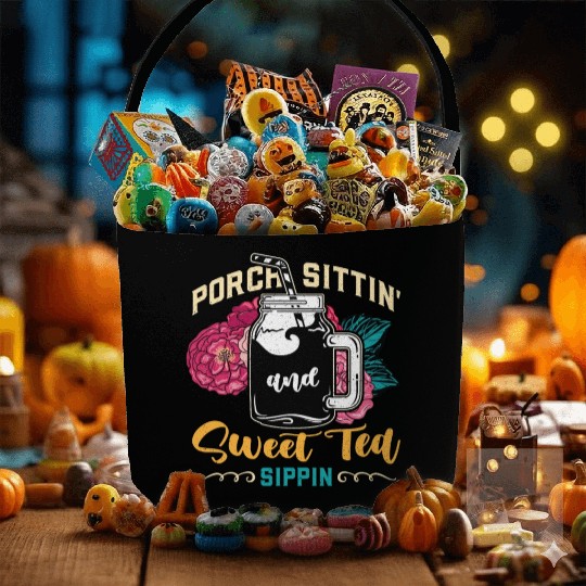 Sweet Tea Porch Sittin' And Sweet Southern Food Fabric Baskets