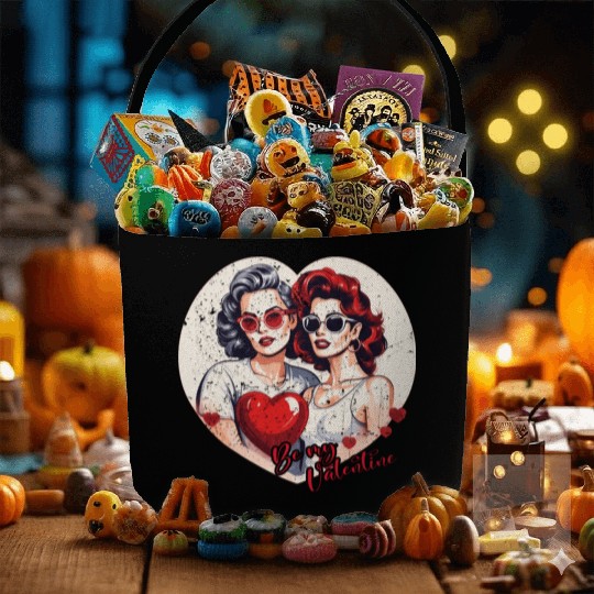 Valentines Day Outfit For Her And Her in love Fabric Baskets