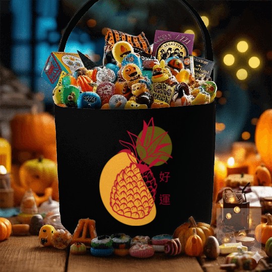 Chinese New Year Lucky Red Pineapple Fabric Baskets