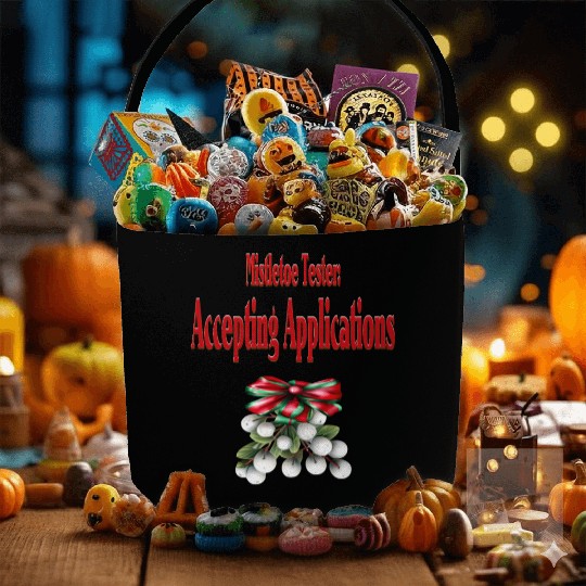 Mistletoe Tester Fabric Baskets