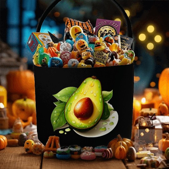 Avocado for a Avocado lover and athlete Fabric Baskets