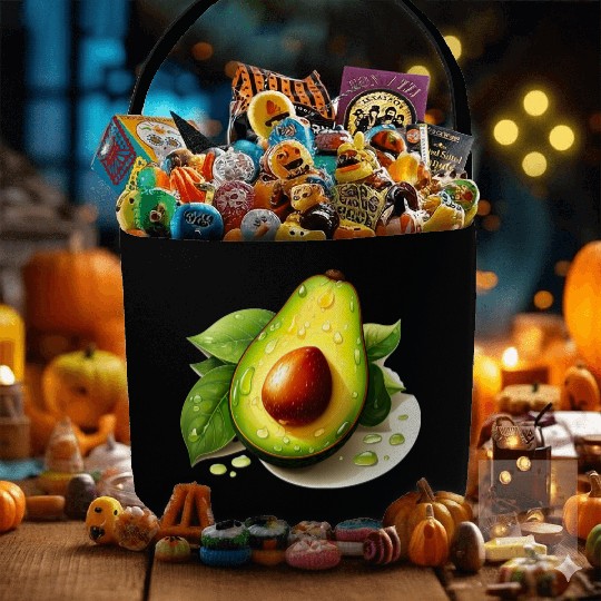 Avocado for a Avocado lover and athlete Fabric Baskets