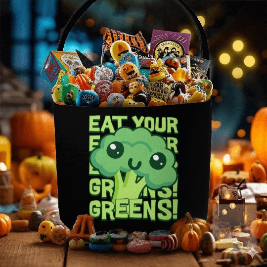 Eat Your Greens! Kawaii Broccoli Fabric Baskets