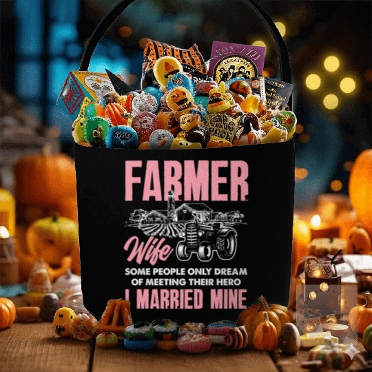 Farmer Wife Funny Farmer Wife Gift Fabric Baskets