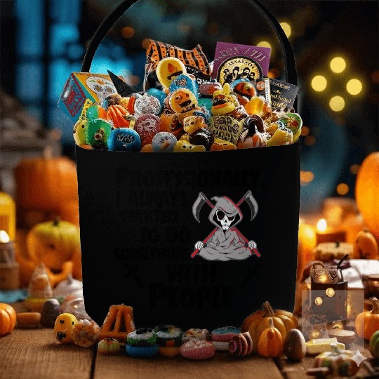 Grim Reaper Funny, Working With People Fabric Baskets