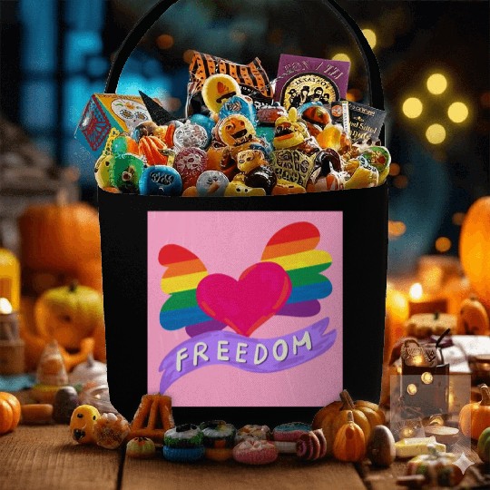 Love Freedom Fabric Baskets