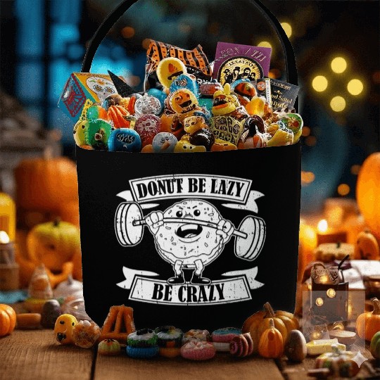 Fitness Donut Funny Donut Gym Fabric Baskets