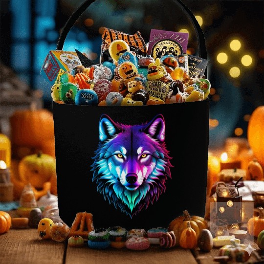 Alpha Wolf Fabric Baskets