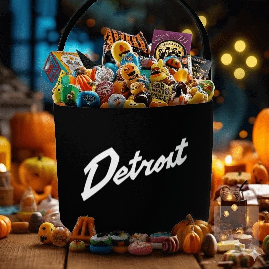 Detroit Basketball Fabric Baskets