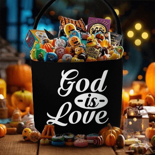 God Is Love Fabric Baskets