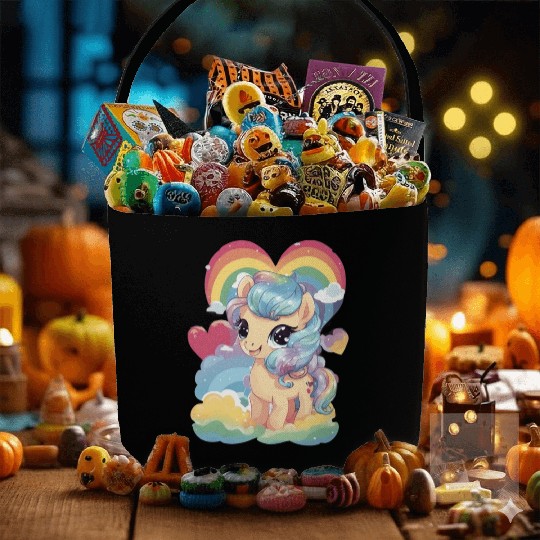 Forever Love Pony Fabric Baskets