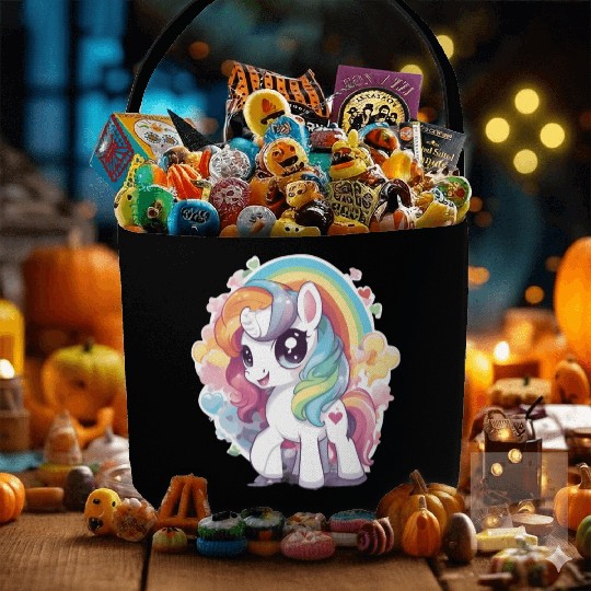 Cute Pony Fabric Baskets