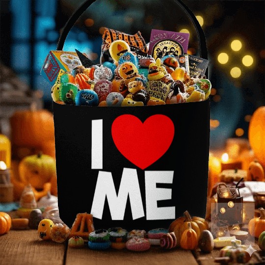 I Love Me Red Heart Self Love Affirmation Fabric Baskets